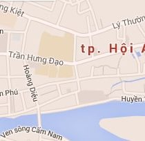 Map of Hoi An, Vietnam